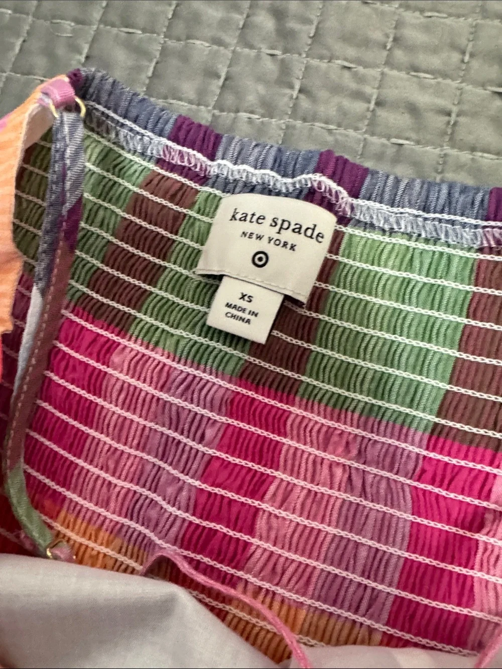 kate spade Multicolor Plaid Midi Sundress - Picture 2 of 2
